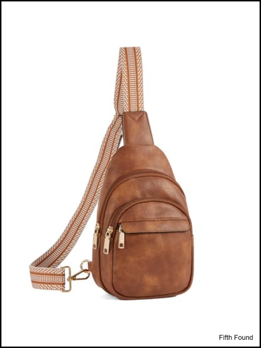 Vegan Leather Sling Bag Crossbody Fanny Pack RFID Travel Purse